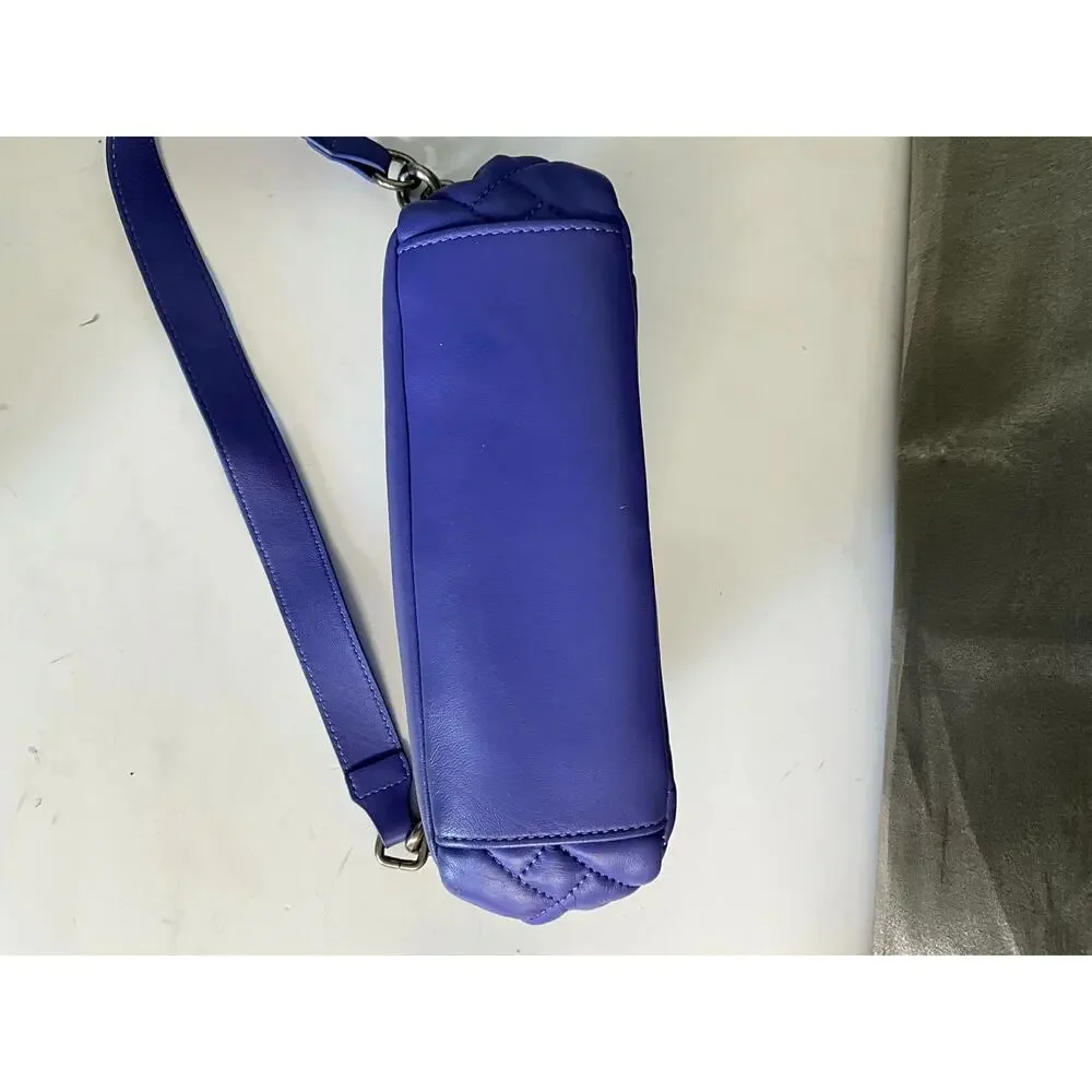 KURT GEIGER LONDON MEDIUM LILAC KENSINGTON SOFT SHOULDER BAG